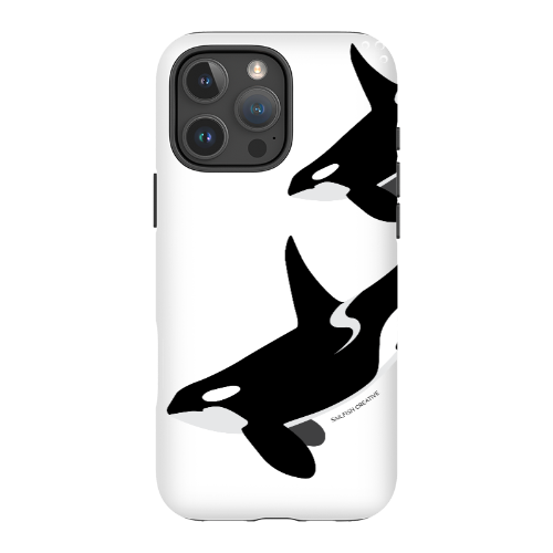 iPhone Tough Phone Case - Orca Killer Whale White - Sailfish Creative