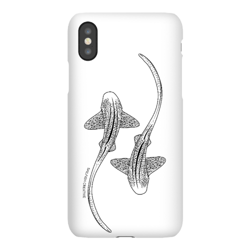 iPhone Snap Phone Case - Leopard Sharks Outline - Sailfish Creative