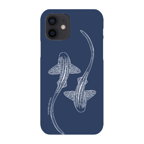 iPhone Snap Phone Case - Leopard Sharks Outline Navy
