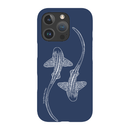 iPhone Snap Phone Case - Leopard Sharks Outline Navy