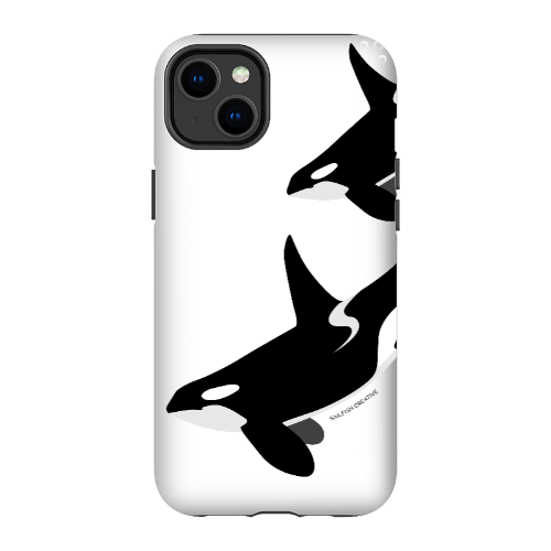iPhone Tough Phone Case - Orca Killer Whale White - Sailfish Creative