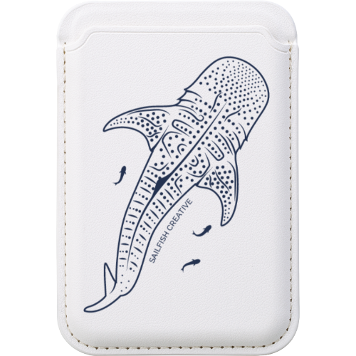 MagSafe Wallet - Whale Shark Outline - Sailfish Creative