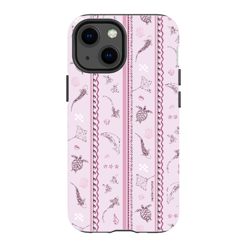 iPhone Tough Phone Case - Candy Stripes Orchid