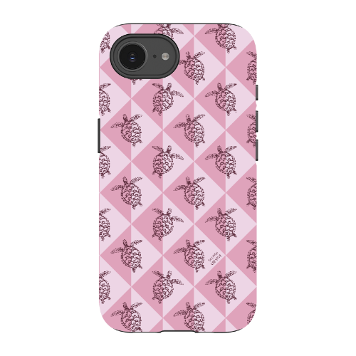 iPhone Tough Phone Case - Turtle Diamonds Orchid