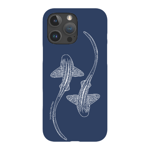 iPhone Snap Phone Case - Leopard Sharks Outline Navy