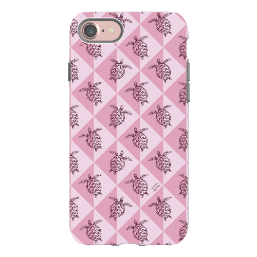 iPhone Tough Phone Case - Turtle Diamonds Orchid