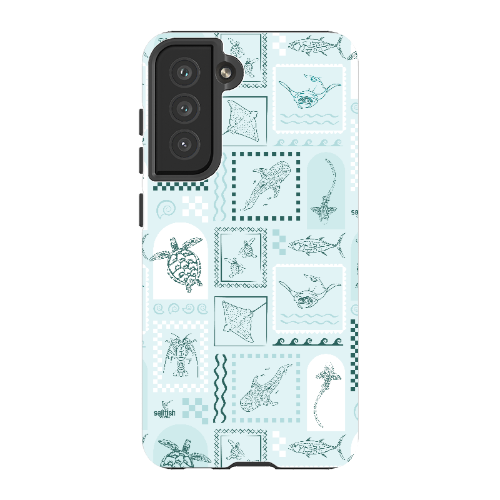Samsung Tough Case - Arches Print Teal