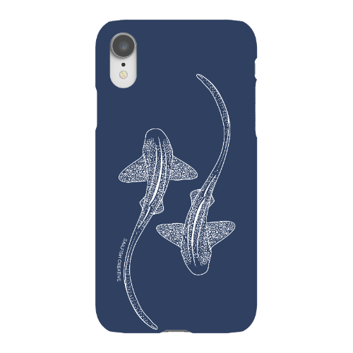 iPhone Snap Phone Case - Leopard Sharks Outline Navy