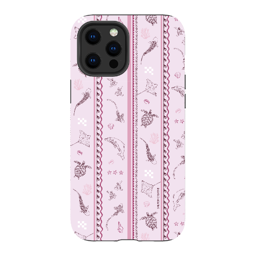 iPhone Tough Phone Case - Candy Stripes Orchid