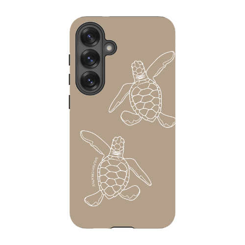 Samsung Tough Case - Turtle Hatchlings Outline Natural
