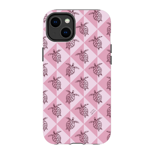 iPhone Tough Phone Case - Turtle Diamonds Orchid
