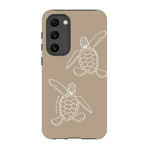 Samsung Tough Case - Turtle Hatchlings Outline Natural