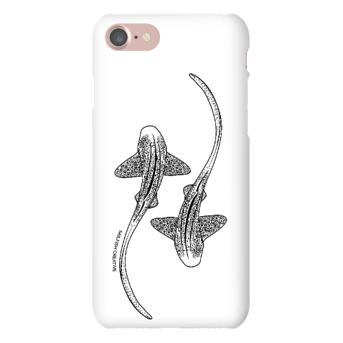 iPhone Snap Phone Case - Leopard Sharks Outline - Sailfish Creative