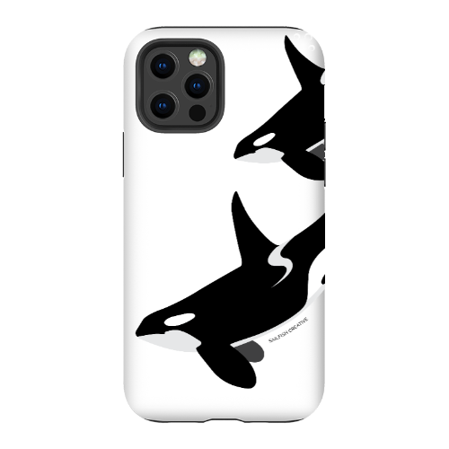 iPhone Tough Phone Case - Orca Killer Whale White - Sailfish Creative