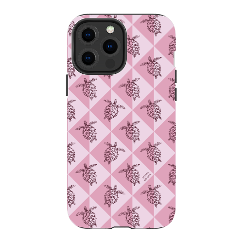 iPhone Tough Phone Case - Turtle Diamonds Orchid