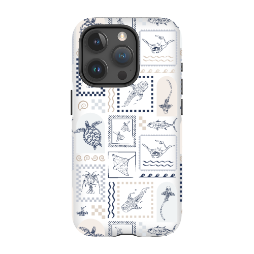 iPhone Tough Phone Case - Arches Print Beige