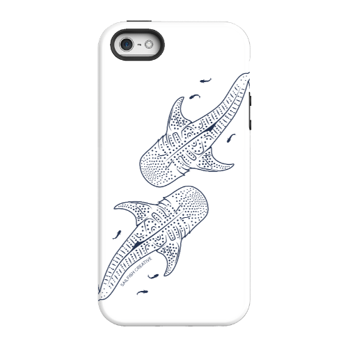 iPhone Phone Case - Whale Sharks Outline