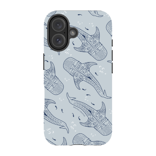 iPhone MagSafe Tough Phone Case - Whale Sharks Pattern - Sailfish Creative