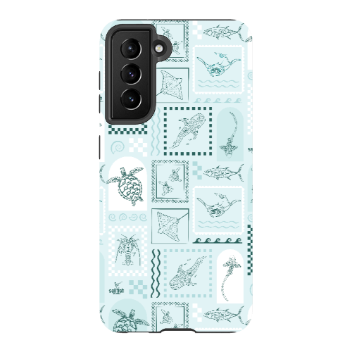 Samsung Tough Case - Arches Print Teal