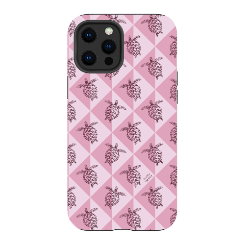 iPhone Tough Phone Case - Turtle Diamonds Orchid