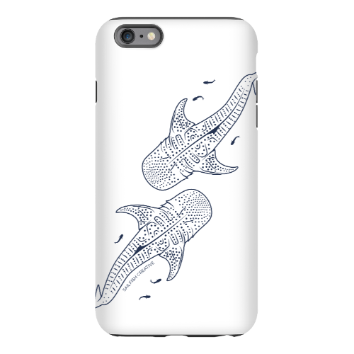 iPhone Phone Case - Whale Sharks Outline