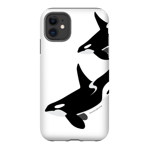 iPhone Tough Phone Case - Orca Killer Whale White - Sailfish Creative