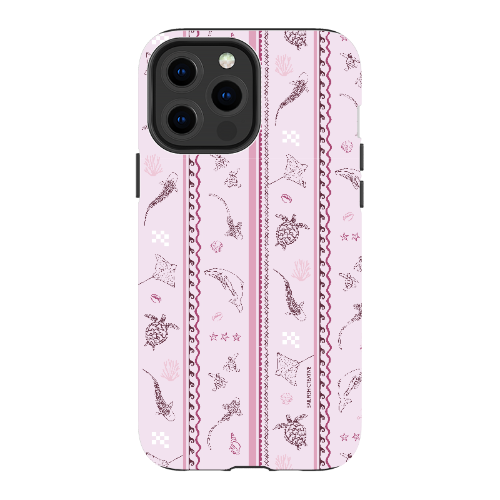 iPhone Tough Phone Case - Candy Stripes Orchid