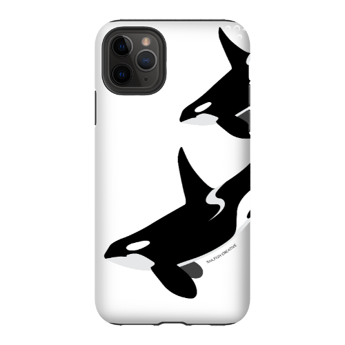 iPhone Tough Phone Case - Orca Killer Whale White - Sailfish Creative