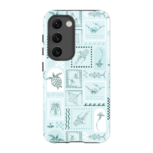 Samsung Tough Case - Arches Print Teal