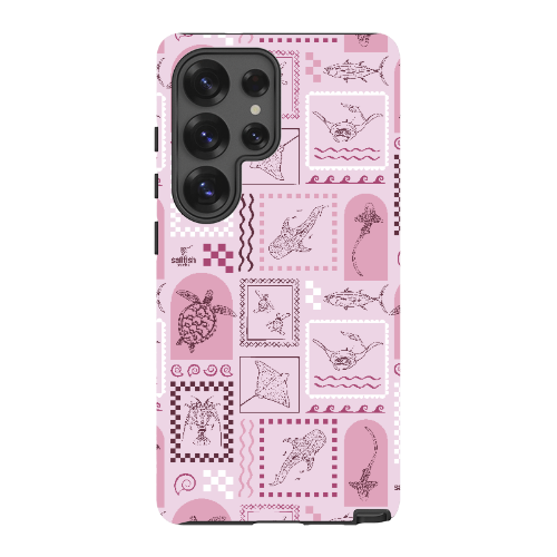 Samsung Tough Case - Arches Print Orchid