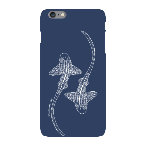 iPhone Snap Phone Case - Leopard Sharks Outline Navy