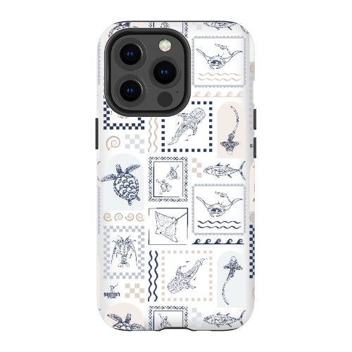 iPhone Tough Phone Case - Arches Print Beige