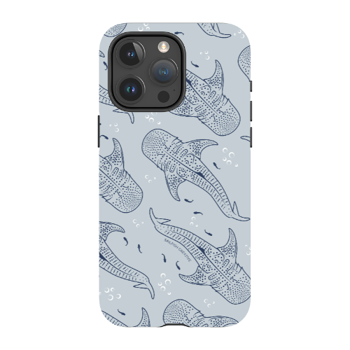 iPhone MagSafe Tough Phone Case - Whale Sharks Pattern - Sailfish Creative