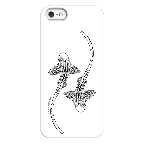 iPhone Phone Case - Leopard Sharks Outline