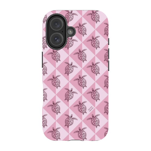 iPhone Tough Phone Case - Turtle Diamonds Orchid
