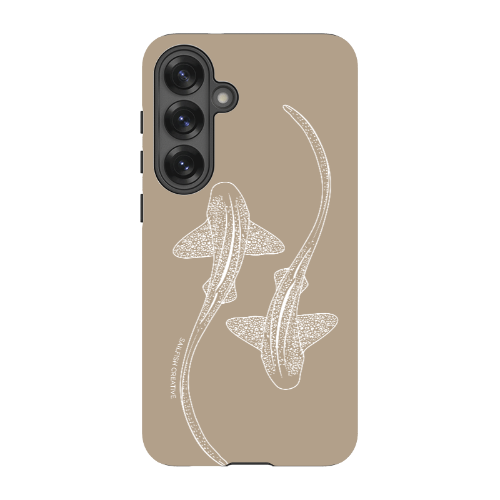 Samsung Tough Case - Leopard Sharks Outline Natural
