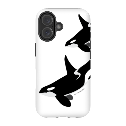 iPhone Tough Phone Case - Orca Killer Whale White - Sailfish Creative