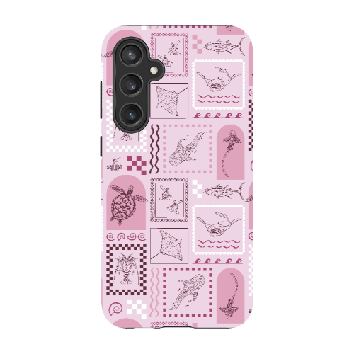 Samsung Tough Case - Arches Print Orchid