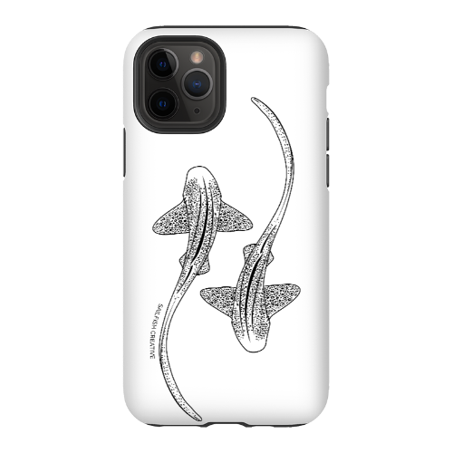 iPhone Phone Case - Leopard Sharks Outline
