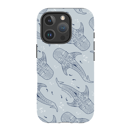 iPhone MagSafe Tough Phone Case - Whale Sharks Pattern - Sailfish Creative
