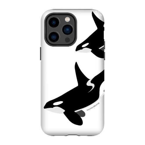 iPhone Tough Phone Case - Orca Killer Whale White - Sailfish Creative