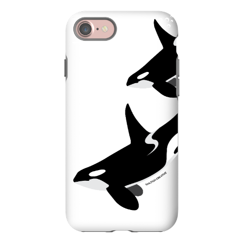 iPhone Tough Phone Case - Orca Killer Whale White - Sailfish Creative