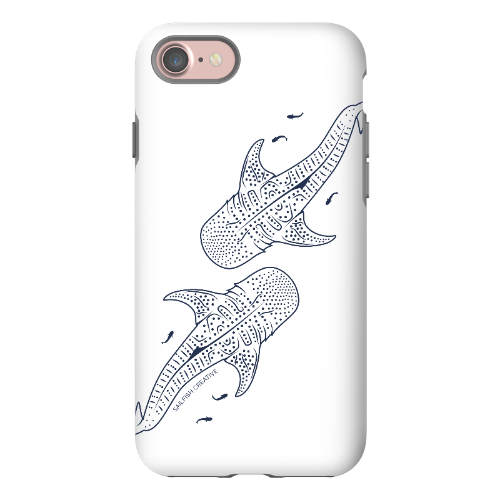 iPhone Phone Case - Whale Sharks Outline