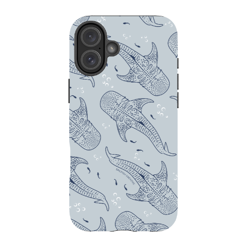iPhone MagSafe Tough Phone Case - Whale Sharks Pattern - Sailfish Creative