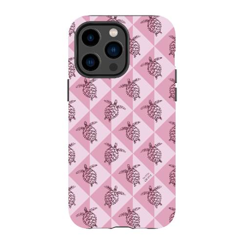 iPhone Tough Phone Case - Turtle Diamonds Orchid