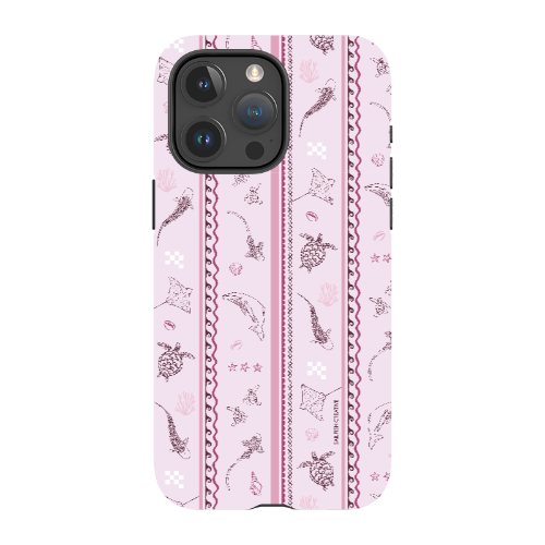 iPhone Tough Phone Case - Candy Stripes Orchid