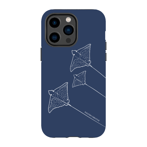 iPhone Phone Case - Eagle Ray Outline Navy