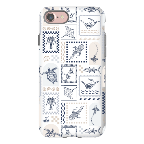 iPhone Tough Phone Case - Arches Print Beige