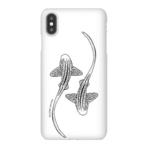 iPhone Phone Case - Leopard Sharks Outline