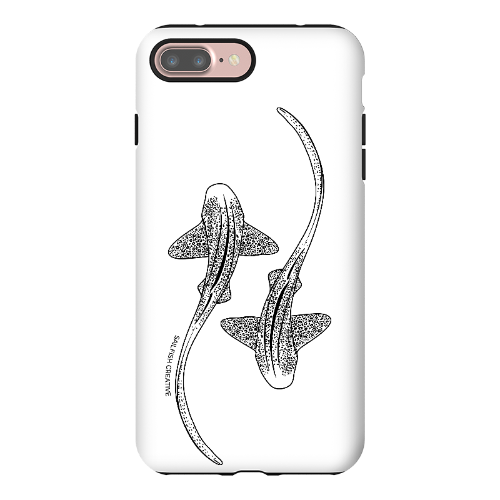 iPhone Tough Phone Case - Leopard Sharks Outline - Sailfish Creative